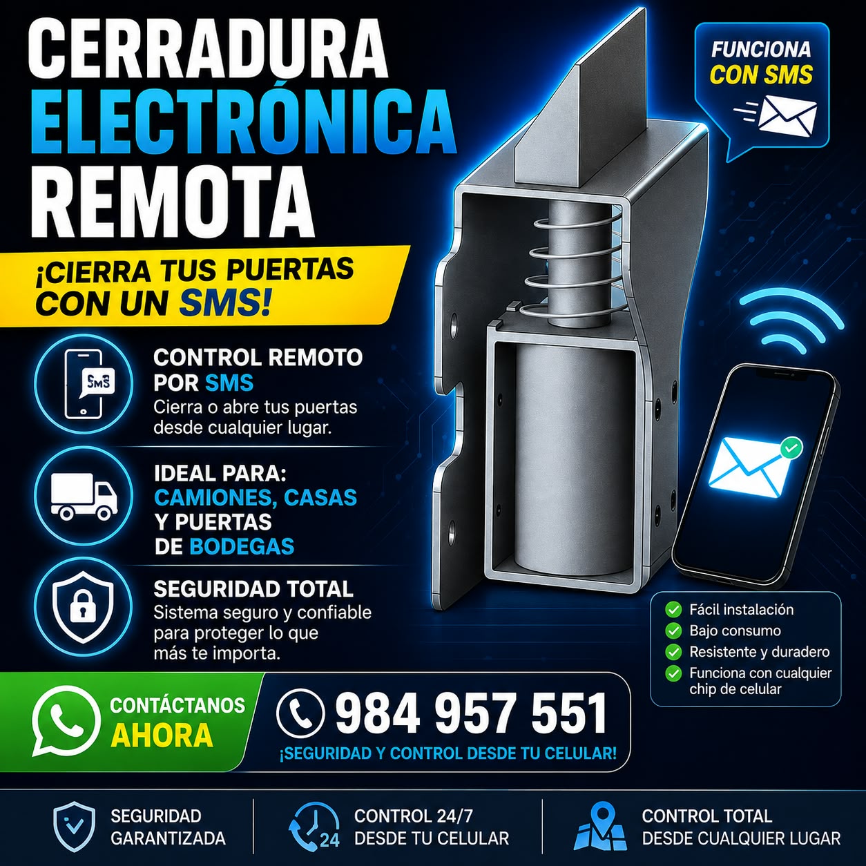 Cerradura Electrónica Remota